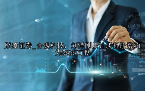 合纵科技：刘泽刚累计质押股数约为5696万股